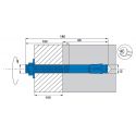 Goujon d'ancrage acier M12X180 SCELL-IT - boite de  25