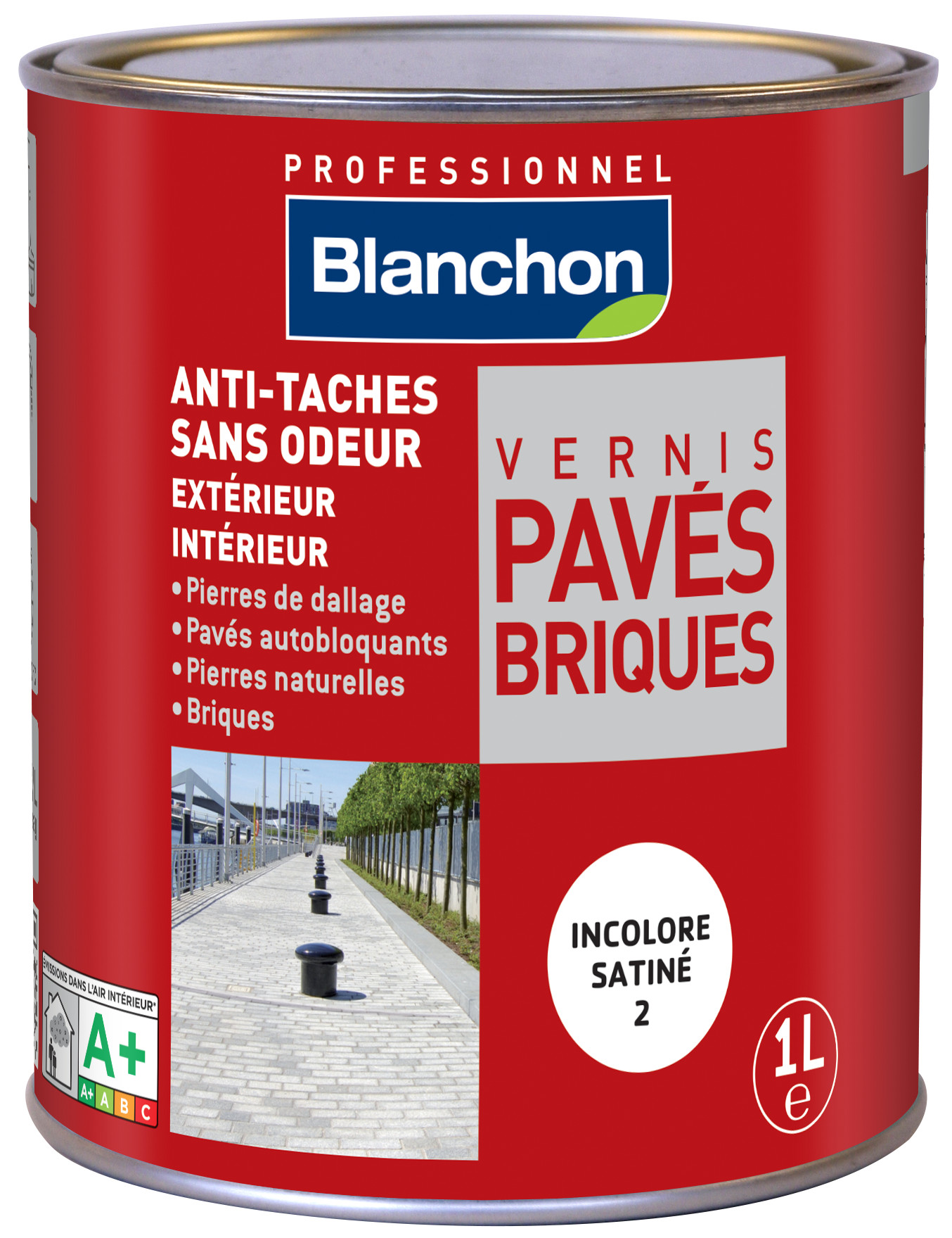 Blanchon - Peinture Sol Couleur 0,5L Gris Moyen