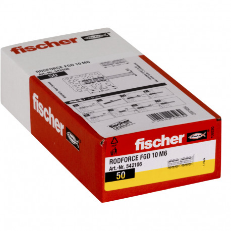 Cheville RODFORCE FGD 10 M6 - 50/bte Cheville RODFORCE FGD 10 M6 - 50/bte