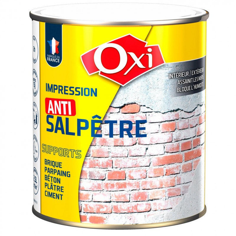 Traitement Incolore Anti-Salpêtre Murs Humides OXI - Manubricole