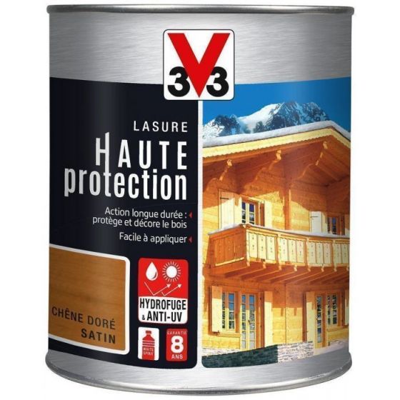 Lasure haute protection tons bois satiné Lasure haute protection tons bois satiné