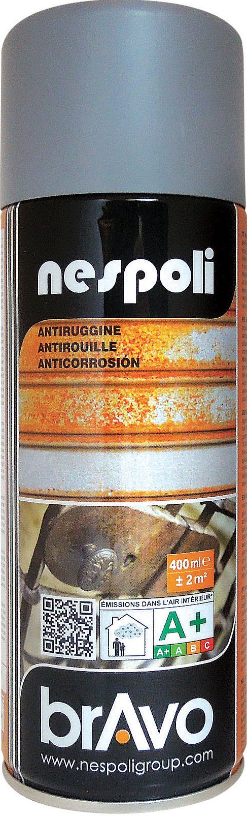 Peinture aérosol antirouille spécial carrosserie Julien mat gris 400ml