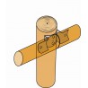 Connecteur pour bois ronds de diamètre 80 à 120 mm - SIMPSON