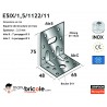 Equerre de structure E5IX en INOX - 75x48x65x1.5mm - SIMPSON