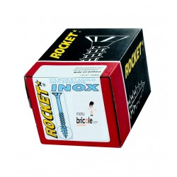 Vis inox A2 Rocket - Tête fraisée - Tx 20 - 4x40/22- Boite de 200