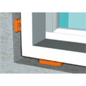 Sachet de 6 Cales crantées multi-usage - 150 x 45 x 25 mm  JAUNES