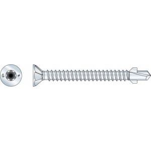Vis bois sur structure acier BW Bte de 100