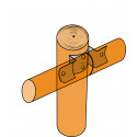 Equerres pour bois ronds RFCP80