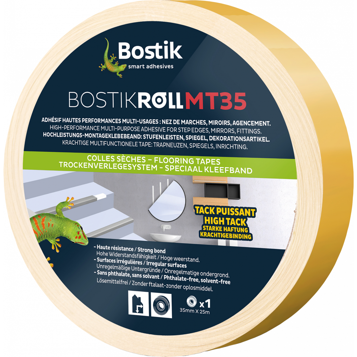 Adhésif Sur Mousse Bostik Roll Mt35 Rouleau 25ml Largeur 35mm ...