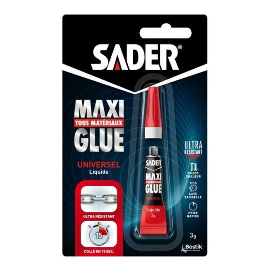 Colle cyanoacrylate maxiglue liquide Manubricole