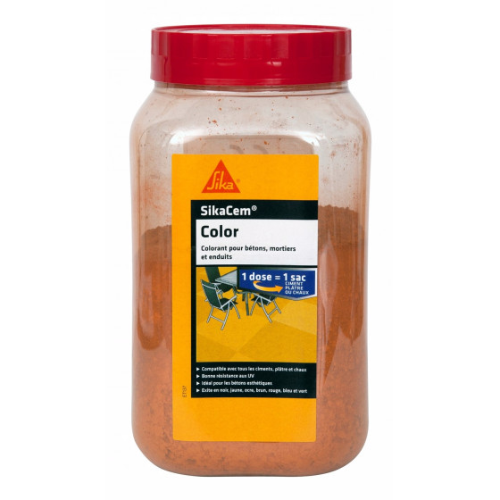 Colorant En Poudre Pour Ciment, Chaux Et Plâtre Sikacem Colorant En Poudre Pour Ciment, Chaux Et Plâtre Sikacem
