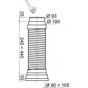 Pipe Soupless D93/100 Longue 320-520Mm