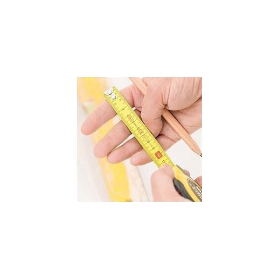 Mètre Ruban IRWIN 5m X 19mm - Boîtier Ergonomique, Bouton Blocage, Crochet Renforcé