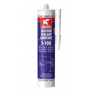 Mastic silicone sanitaire s-100 blanc