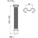 Raccord extensible 1"1/2- Ø40 mm rediri final