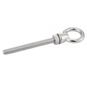 Piton a œil fileté avec ecrou - Inox A4