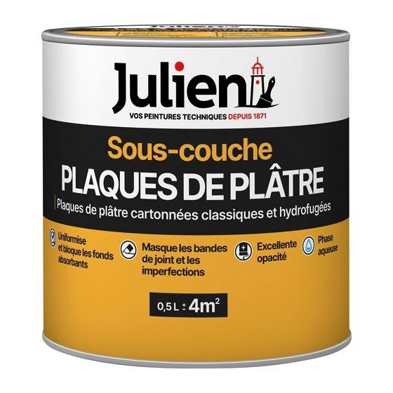 Sous-Couche J6 - Plaques De Plâtre Cartonnées Blanc Mat