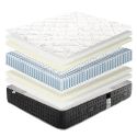 Matelas Serenite, 27cm, Ressorts Ensachés, Mousse Haute Densité, Indépendance de Couchage, Soutien très ferme, face été/hiver