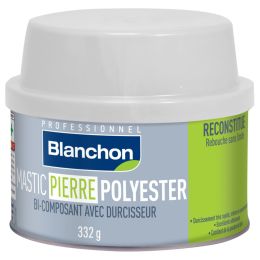 MASTIC PIERRE POLYESTER BLANC 340g