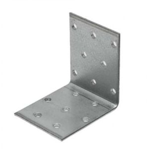 Equerre perforée simple zinguée - 80 X 80 X 80 X 2.5