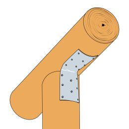 Equerre pour bois ronds diamètre 80 à 140mm - SIMPSON