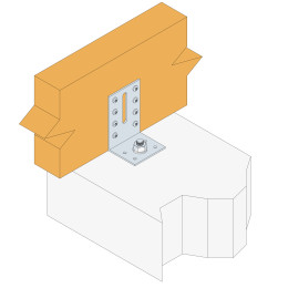 Equerre d'assemblage EA664/2 - 60x60x40x2mm - SIMPSON