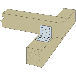 Equerre Simple INOX 60x60x60x2,5mm - SIMPSON