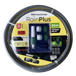 Tuyau RAIN PLUS +kit raccords/nez robinet et lance - 5 couches Ø19x20m 26B