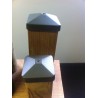 Chapeau pour poteau carré 9 x 9 cm