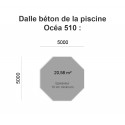 Piscine bois octogonale Océa 510 cm H.120 cm - UBBINK