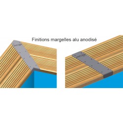 Piscine bois rectangulaire Azura 300 x 300 H.126 cm - UBBINK